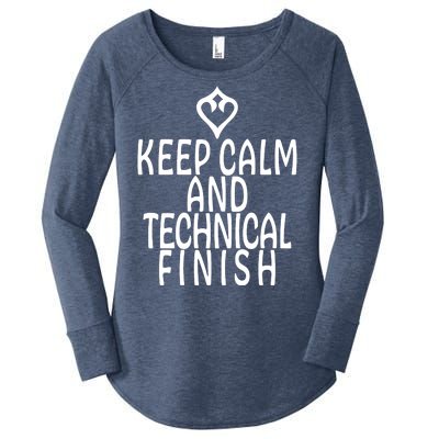 Keep Calm And Technical Finish Dancer FF14 Women's Perfect Tri Tunic Long Sleeve Shirt