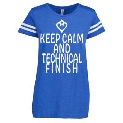 Keep Calm And Technical Finish Dancer FF14 Enza Ladies Jersey Football T-Shirt