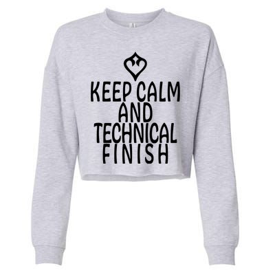 Keep Calm And Technical Finish Dancer FF14 Cropped Pullover Crew