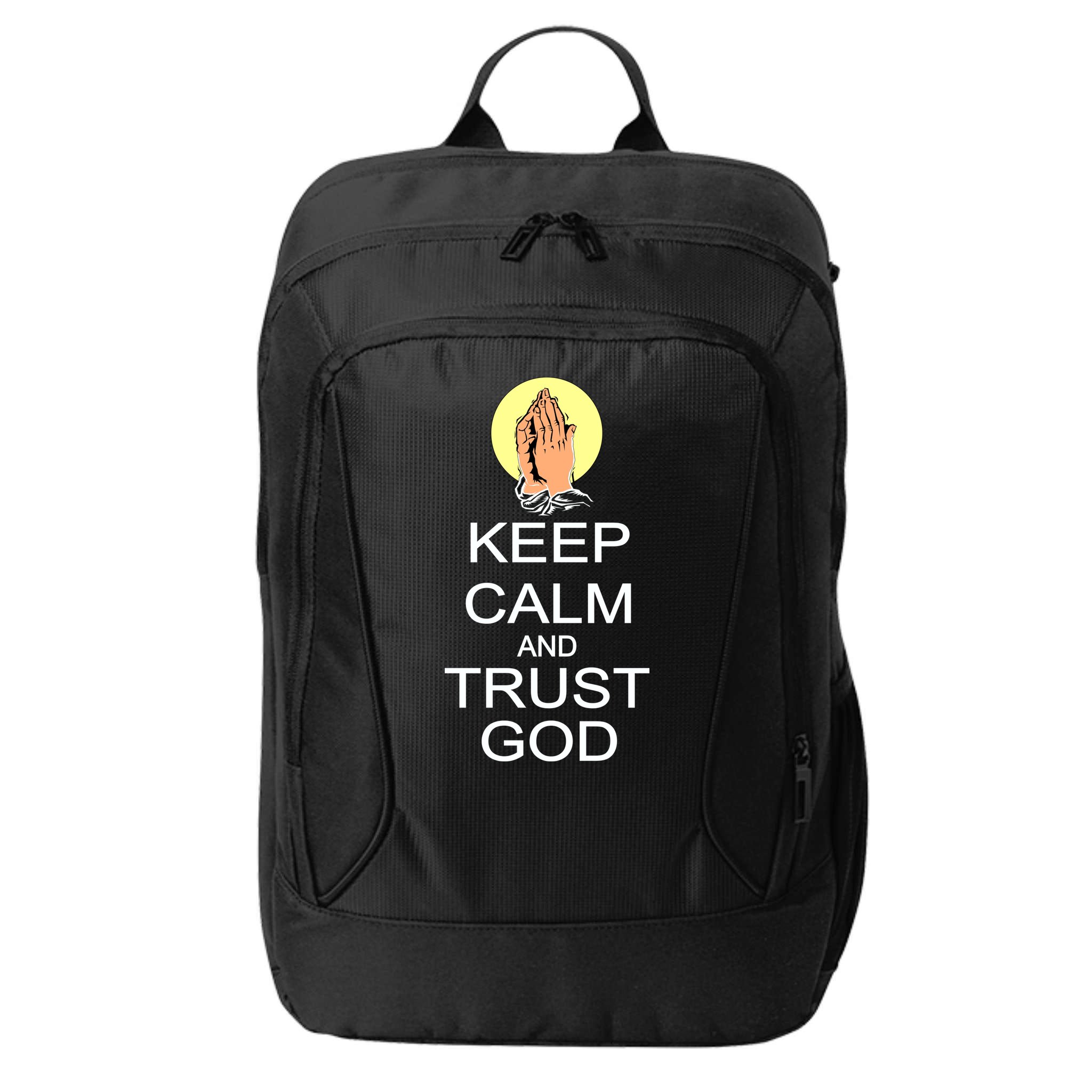 Keep Calm and Trust God City Backpack