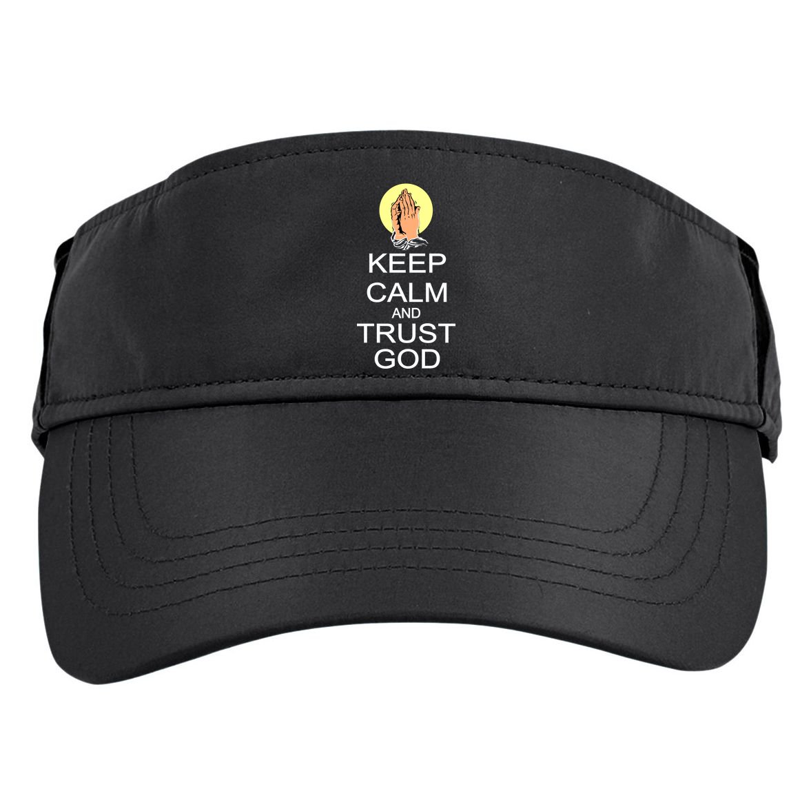 Keep Calm and Trust God Adult Drive Performance Visor