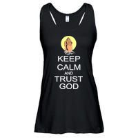 Keep Calm and Trust God Ladies Essential Flowy Tank