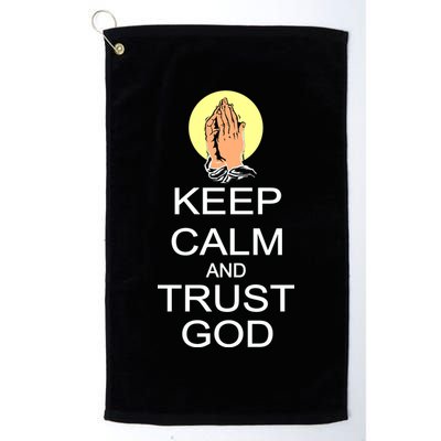 Keep Calm and Trust God Golf Towel