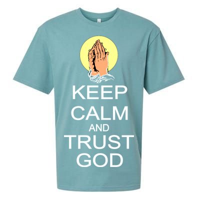 Keep Calm and Trust God Sueded Cloud Jersey T-Shirt