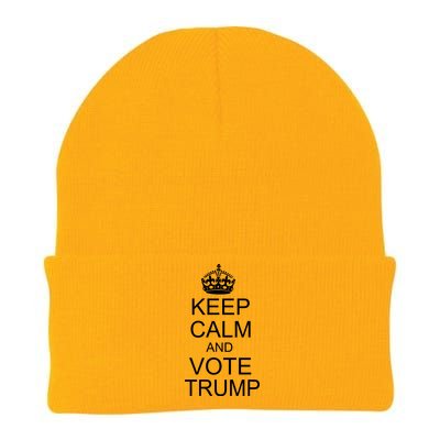 Keep Calm And Vote Trump Knit Cap Winter Beanie