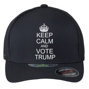 Keep Calm And Vote Trump Flexfit Unipanel Trucker Cap