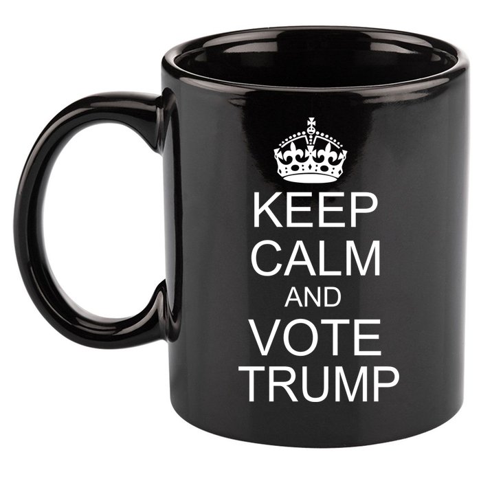 Keep Calm And Vote Trump 11oz C Handle Ceramic Mug