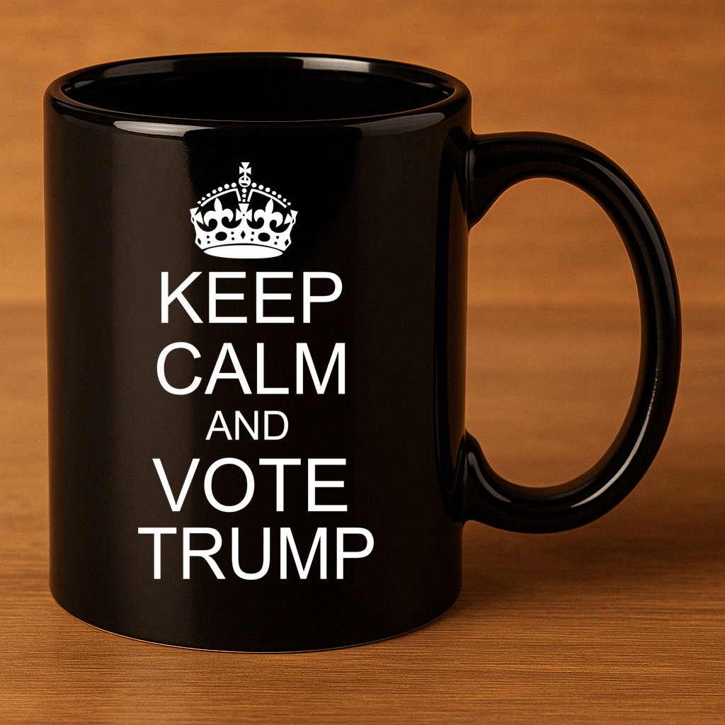 Keep Calm And Vote Trump 11oz C Handle Ceramic Mug