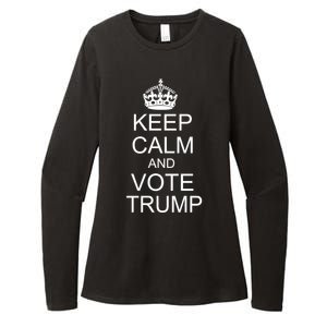 Keep Calm And Vote Trump Womens CVC Long Sleeve Shirt