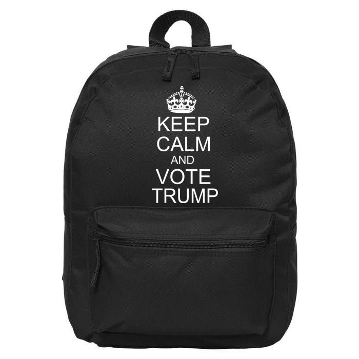 Keep Calm And Vote Trump 16 in Basic Backpack