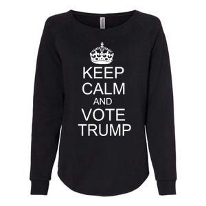 Keep Calm And Vote Trump Womens California Wash Sweatshirt