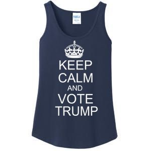 Keep Calm And Vote Trump Ladies Essential Tank