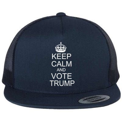 Keep Calm And Vote Trump Flat Bill Trucker Hat