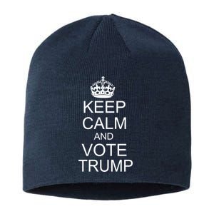 Keep Calm And Vote Trump Sustainable Beanie