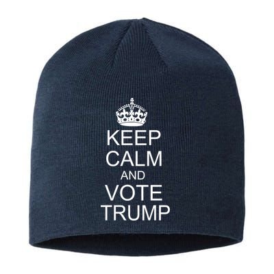 Keep Calm And Vote Trump Sustainable Beanie