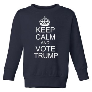 Keep Calm And Vote Trump Toddler Sweatshirt