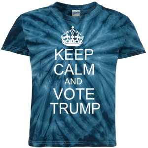 Keep Calm And Vote Trump Kids Tie-Dye T-Shirt