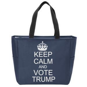 Keep Calm And Vote Trump Zip Tote Bag