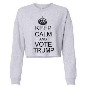 Keep Calm And Vote Trump Cropped Pullover Crew