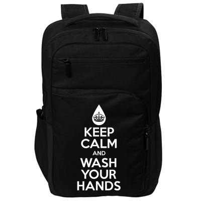 Keep Calm And Wash Your Hands Funny Virus Impact Tech Backpack