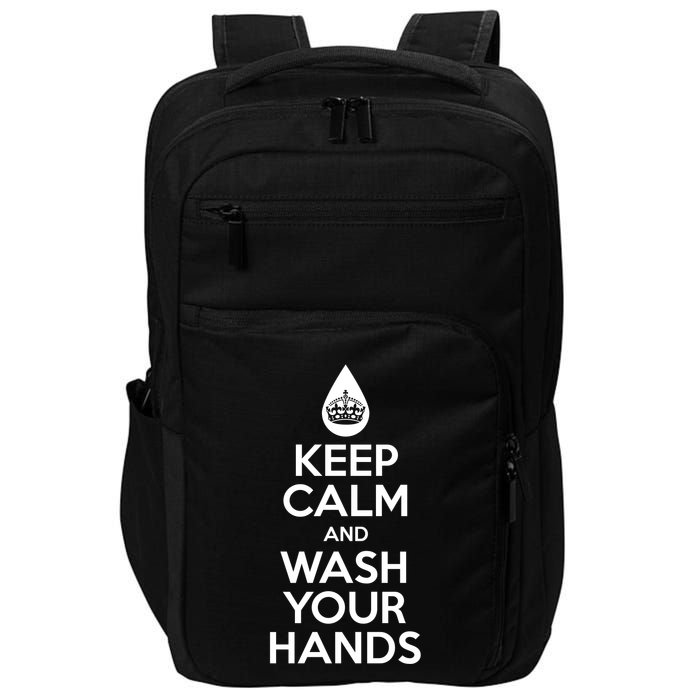 Keep Calm And Wash Your Hands Funny Virus Impact Tech Backpack