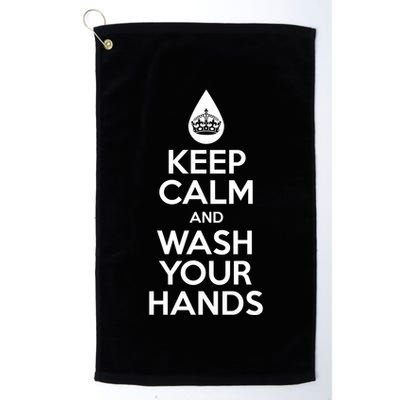 Keep Calm And Wash Your Hands Funny Virus Golf Towel