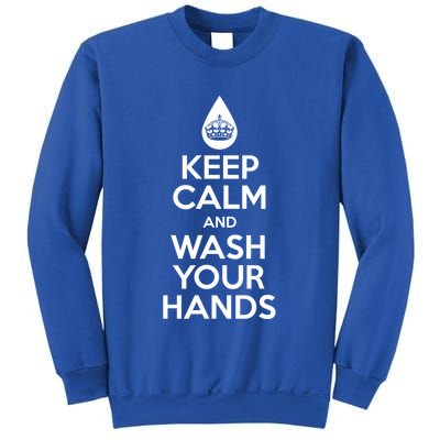 Keep Calm And Wash Your Hands Funny Virus Sweatshirt