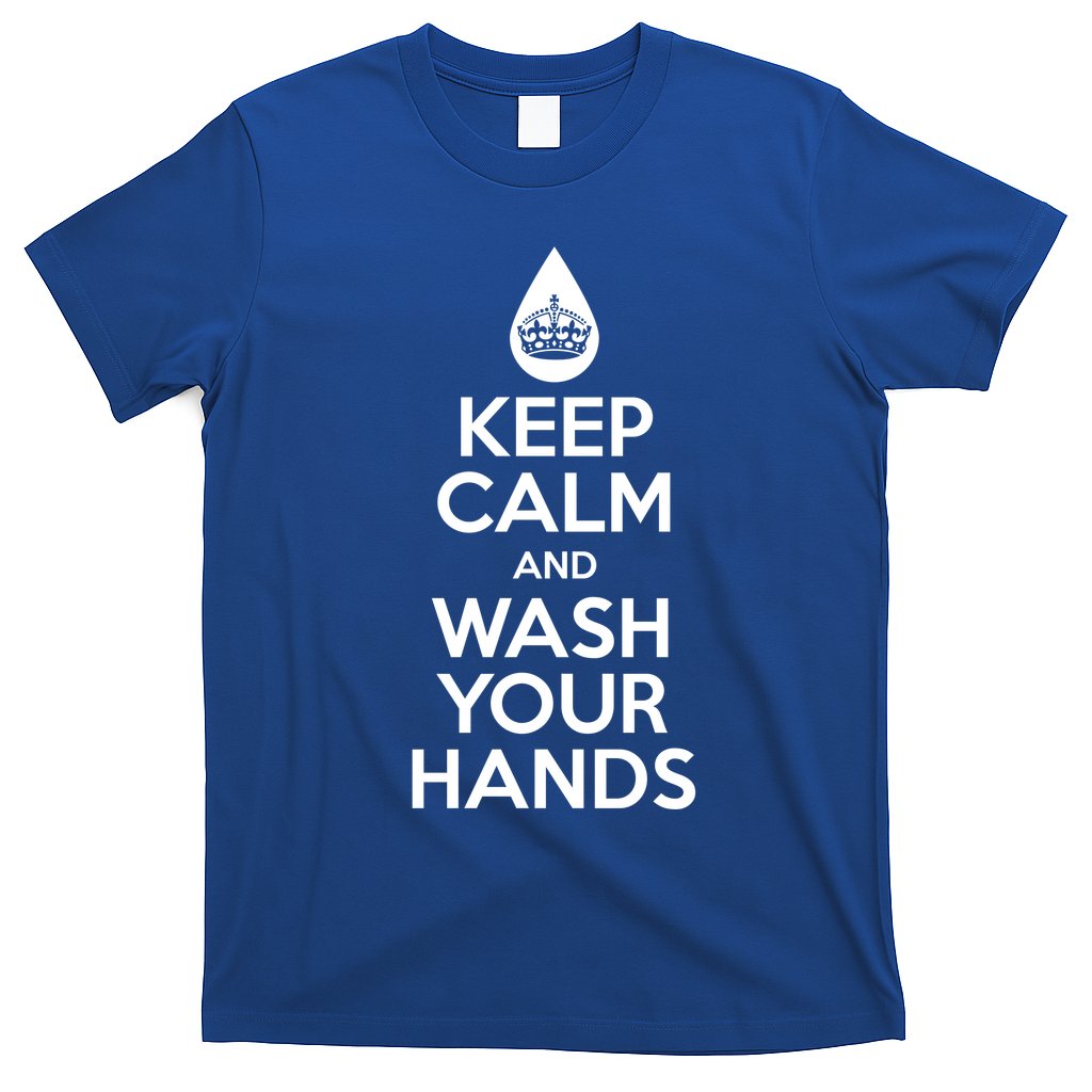Keep Calm And Wash Your Hands Funny Virus T-Shirt