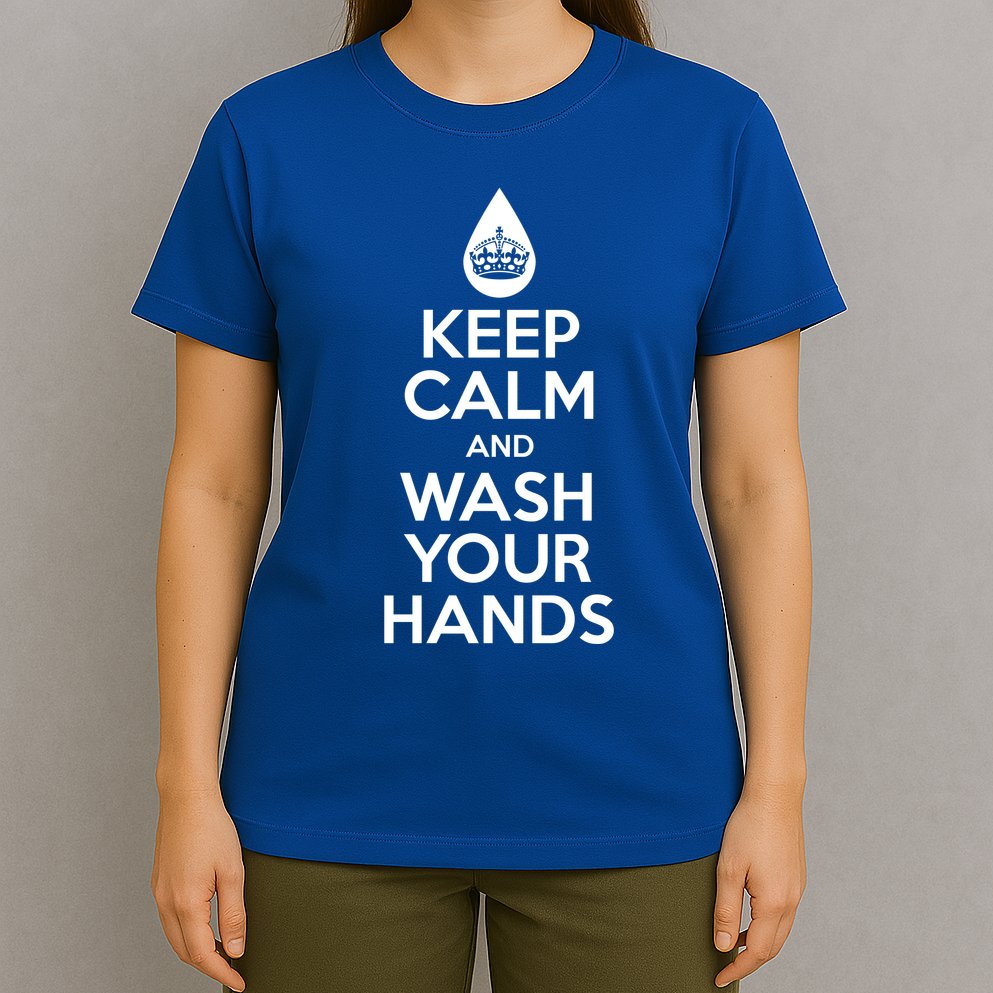Keep Calm And Wash Your Hands Funny Virus T-Shirt
