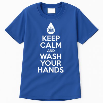 Keep Calm And Wash Your Hands Funny Virus Tall T-Shirt
