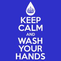 Keep Calm And Wash Your Hands Funny Virus 16 in Basic Backpack