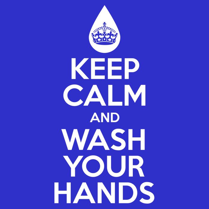Keep Calm And Wash Your Hands Funny Virus 16 in Basic Backpack