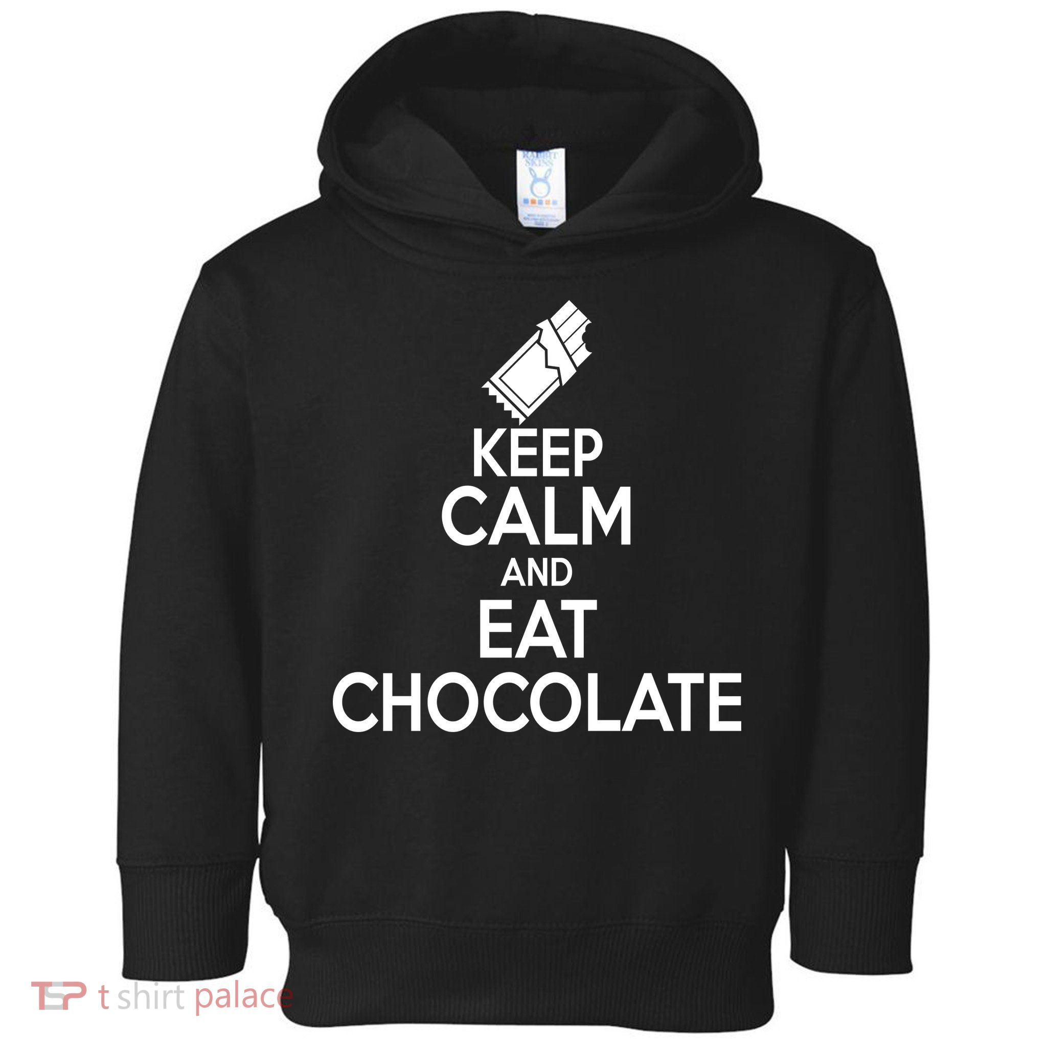 Keep Calm At Eat Chocolate Toddler Hoodie