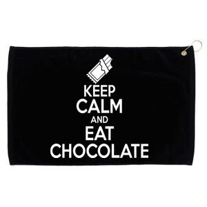 Keep Calm At Eat Chocolate Grommeted Golf Towel