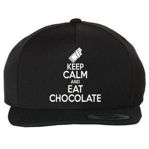 Keep Calm At Eat Chocolate Wool Snapback Cap