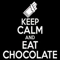 Keep Calm At Eat Chocolate Wool Snapback Cap