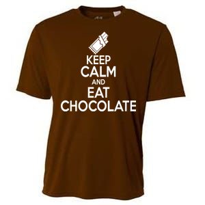 Keep Calm At Eat Chocolate Cooling Performance Crew T-Shirt