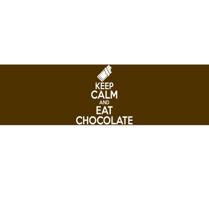 Keep Calm At Eat Chocolate Bumper Sticker