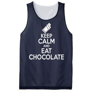 Keep Calm At Eat Chocolate Mesh Reversible Basketball Jersey Tank