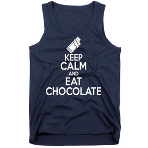 Keep Calm At Eat Chocolate Tank Top