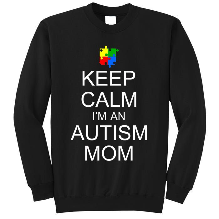 Keep Calm Autism Mom Awareness Sweatshirt