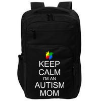 Keep Calm Autism Mom Awareness Impact Tech Backpack