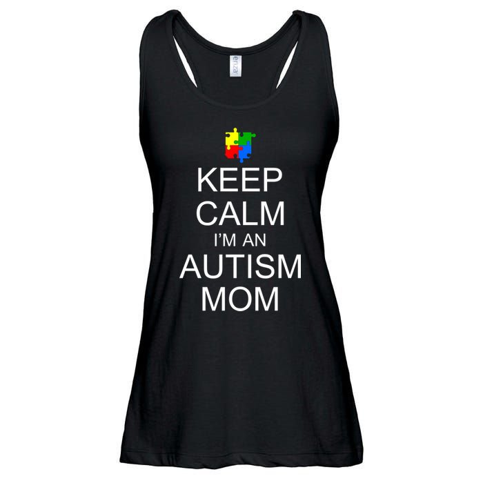 Keep Calm Autism Mom Awareness Ladies Essential Flowy Tank
