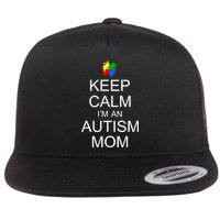 Keep Calm Autism Mom Awareness Flatbill Hat