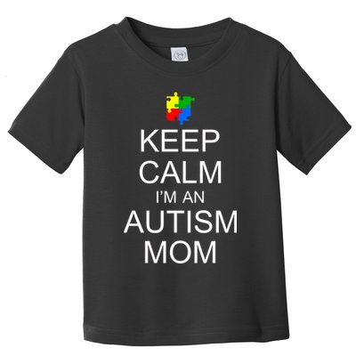 Keep Calm Autism Mom Awareness Toddler T-Shirt