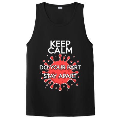 Keep Calm Do Your Part Stay Apart Virus PosiCharge Competitor Tank