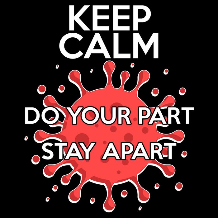 Keep Calm Do Your Part Stay Apart Virus Wool Snapback Cap