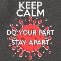 Keep Calm Do Your Part Stay Apart Virus Vector Backpack