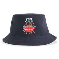 Keep Calm Do Your Part Stay Apart Virus Sustainable Bucket Hat