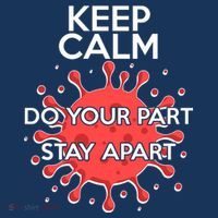 Keep Calm Do Your Part Stay Apart Virus Cooling Performance Long Sleeve Crew